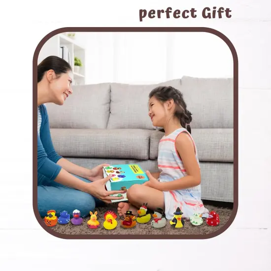 4E Novelty- Holiday Rubber Ducks 42 Pack - Squishy toys, rubber ducks jeep ducking, bath fun & gifts for all ages. {4}