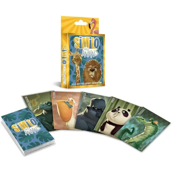 Similo: Wild Animals - Cooperative Deduction Card Game, Horrible Guild, Ages 7+, 2+ Players, 10 Min {3}