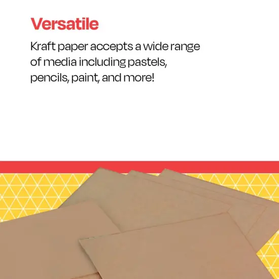 School Smart Kraft Paper Sheets, 60 lbs, 18 x 24 Inches, Brown, 100 Sheets {7}