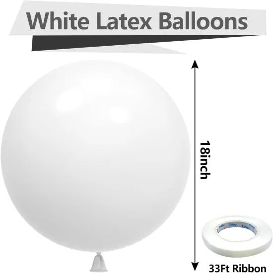 30pack White Latex Balloons {3}