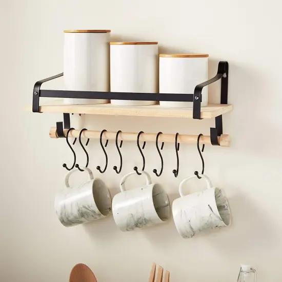 Farmlyn Creek Set of 3 White Ceramic Canisters with Airtight Wooden Bmaboo Lids, Kitchen Counter Containers, Food Storage Jars, Ideal for Storing Sugar, Coffee, Snacks and Other Dry Goods, (3 Sizes) {3}