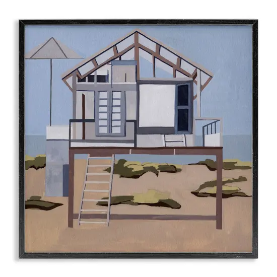 Stupell Industries Silent Shores Cabin Framed Giclee, design by Melissa Wang {1}