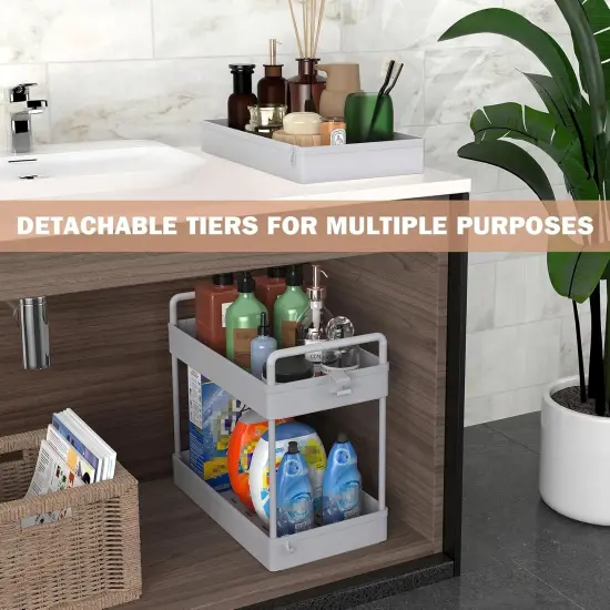 3 Tier Slim Rolling Storage Cart {2}