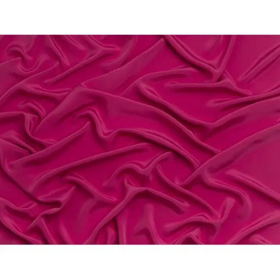 1 Yard Silk 4 Ply Crepe Magenta Haze Pure Silk Fabric for Designer Suits, 44 Inches Width {3}