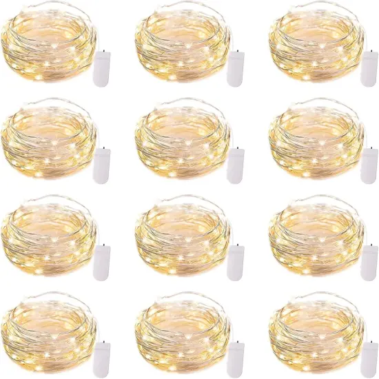 12 Pack LED Fairy Lights Battery Operated Christmas String Lights {1}