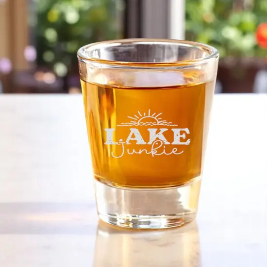 2oz Lake Junkie Shot Glass {2}