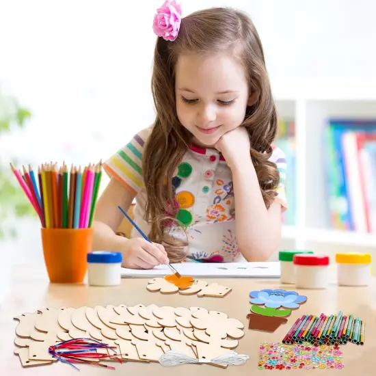 12 Pack Flower Wind Chime Craft for Kids {2}