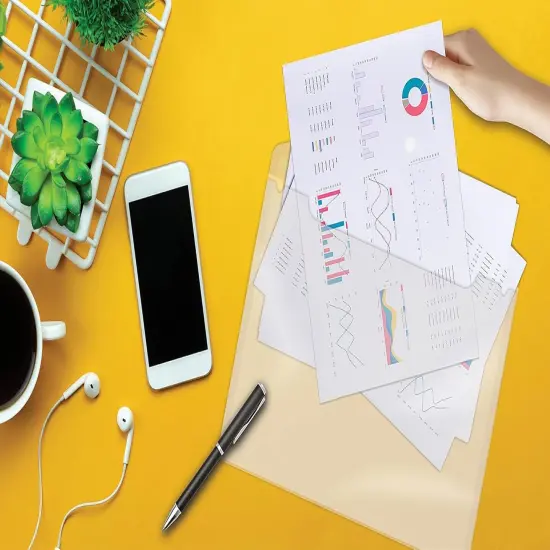 Products Clear Reusable Plastic Envelopes with Snap Closure {4}