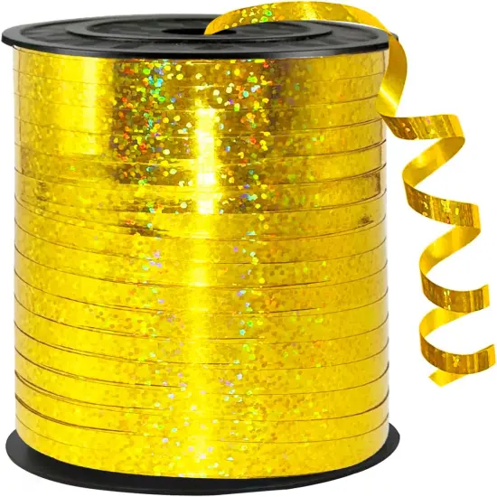 500 Yard Shiny Metallic Gold Balloon String {1}