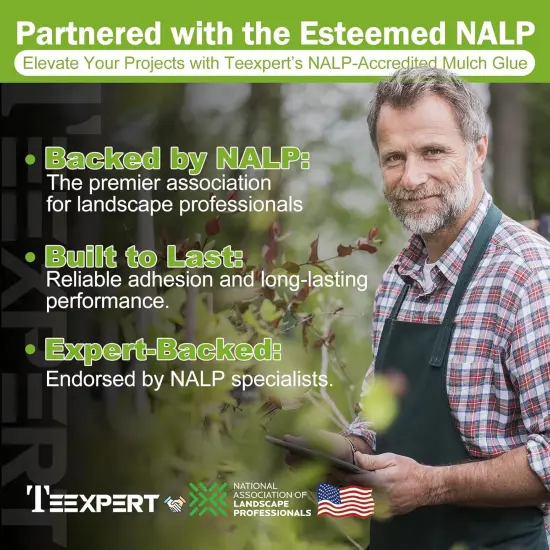 Teexpert 1 Gallon Rock Glue for Landscaping &ndash; Strong Pea Gravel Glue & Stone Glue Mulch Glue for Rock Adhesive Binder Sticky Rock Glue for Outdoor Landscape Walkways, Yards, Patios, Driveways {10}