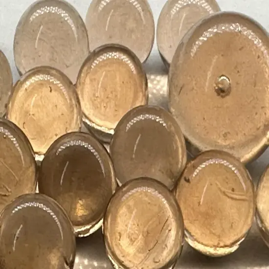 25 Glass Marbles AXOLOTL Clear Pink/Peach Game Pack Shooter Swirl {4}