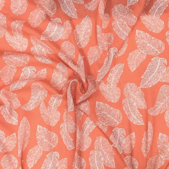 1 Yard Rayon Crinkle Fabric Soft & Flowy Lightweight Apparel 50/52 Inch Width & More Coral Ivory {2}