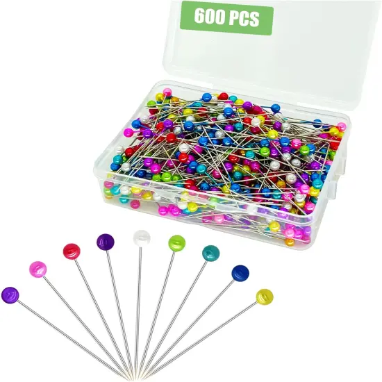 600PCS Sewing Pins Straight Pin for Fabric {1}