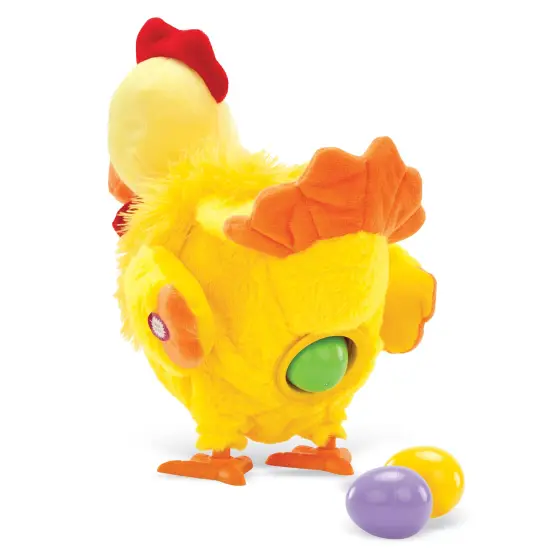 Collections Etc Musical Chick-A-Doodle Egg-Laying Hen Toy {4}