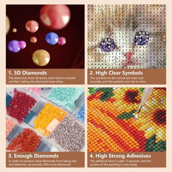 Diamond Art Painting Kits for Adults, Cat Diamond Art Kits for Beginners, 5D DIY Full Drill Gem Craft for Home Decor Gift 11.8x11.8inch, Animal {4}