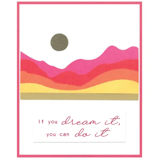 Sizzix A5 Clear Stamps W/Framelits Dies By Stacey Park 18/Pk-Creative Coordinations, Mountain High {3}