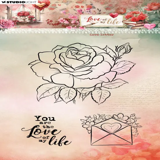 Studio Light Love Of My Life Stamp-Nr. 776, Love Letter {1}