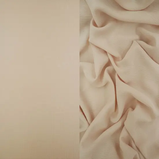 1 Yard Soft Rayon Crepon Fabric Solid Woven Textured Drapery Accent 50/51" Width SAND {1}