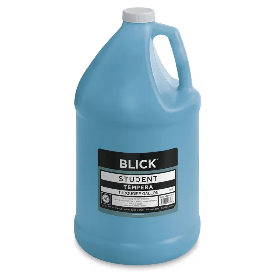 Blick Original Formula Student Tempera Paint - Turquoise, 128 oz {1}