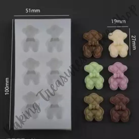 Quilted Bear Silicone Mold {1}