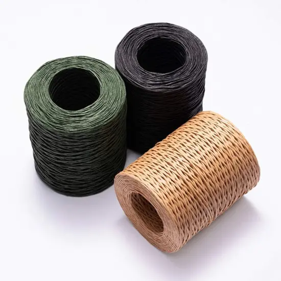 656 Feet Floral Wire,2mm Floral Bind Wire Wrap Twine,Paper Covered Wire Rustic Vine Wire for Floral Arrangements, Flower Crowns, Grapevine Wreath Making, Wedding Decorating, DIY Projects(Black) {2}