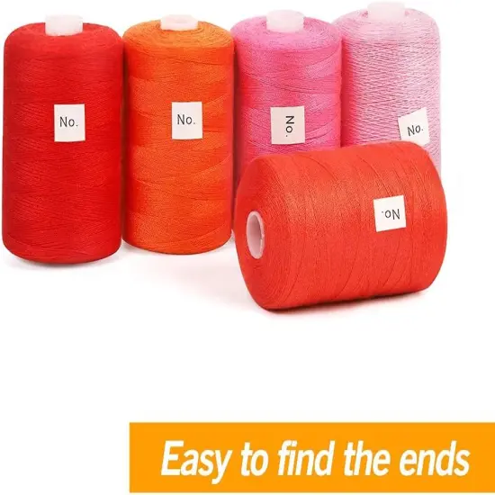 Sewing Thread Assortment Cotton Spools Thread Set for Hand & Machine Sewing, Quilting, Embroidery - 24 Colors 1000 Yards Each {1}