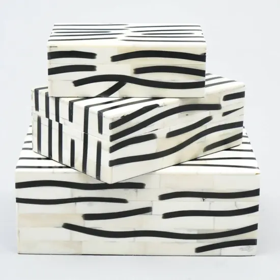 Line Pattern Box - Set of 3 {5}