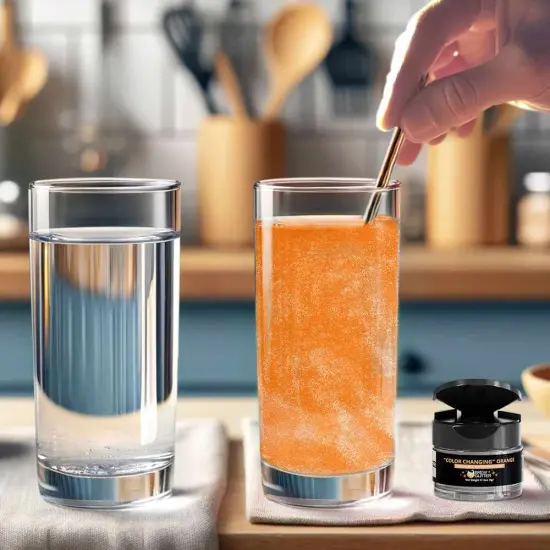 Brew Glitter - Orange Color Changing Edible Drink Glitter (4g, Mini Spray Pump) for Beer, Cocktails and Beverages {5}
