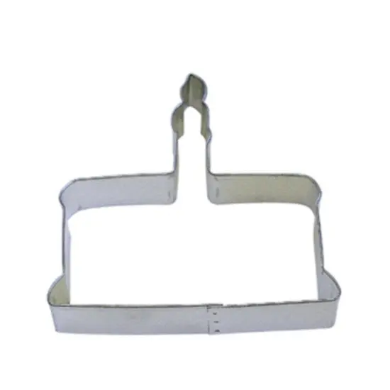 4&rdquo; Cake and Candle Metal Cookie Cutter {1}