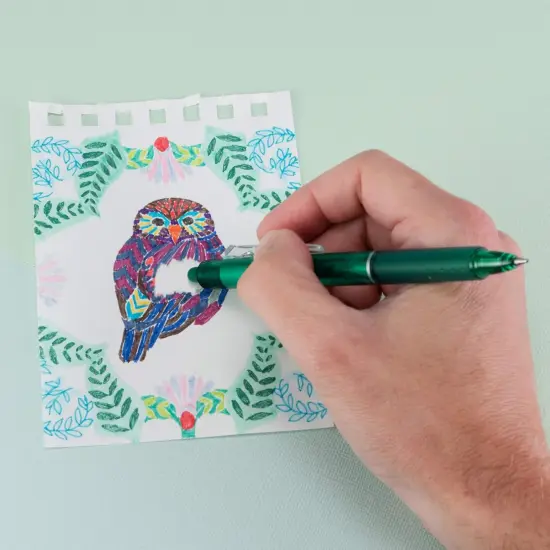 Erasable Gel Pens, Fine Point 0.7 mm, Pack of 12, Navy Blue {2}