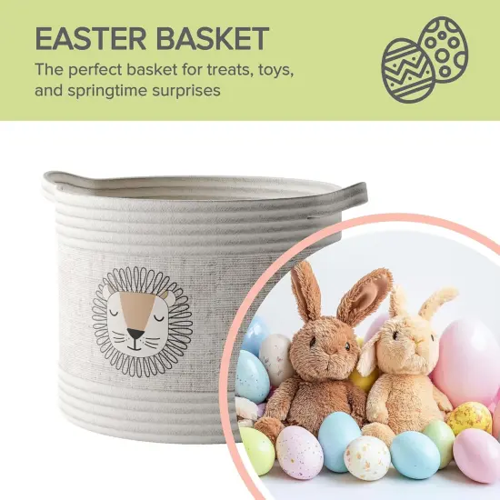 3 Set Decorative Summer Storage Baskets with Safari Animal Prints {2}