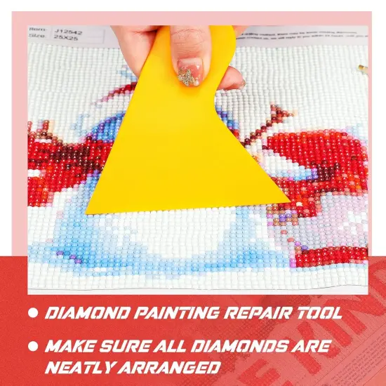 3 Pack 5D Diamond Art Accessories Kit - Diamond Painting Roller, Fix Tool, Paint Brush Applicator for Adults Art Pressing and Repair {4}