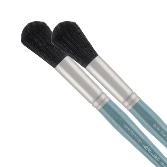 Mimik Professional Watercolor Brushes -Washmate - Synthetic Squirrel Hair - Natural Bristle Artist Brushes for Watercolors, Gouache & Acrylics - Imitates Natural Squirrel and Sable Hair {1}