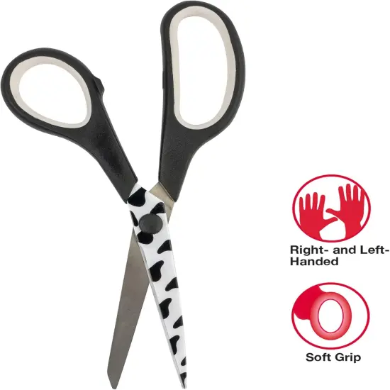 7 &frac34;&rdquo; Scissors, Cow Print {4}