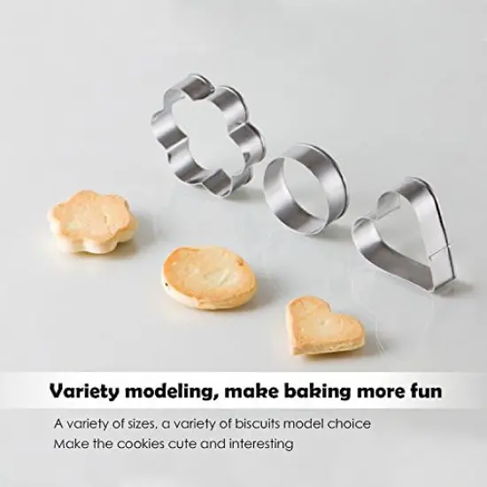 Mini Cookie Cutters Set 30 Pieces Stainless Steel {4}