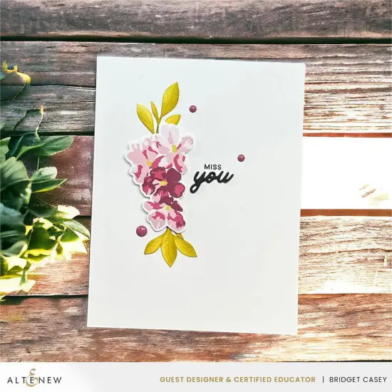 Mini Delight: Painted Posies Stamp & Die Set {6}