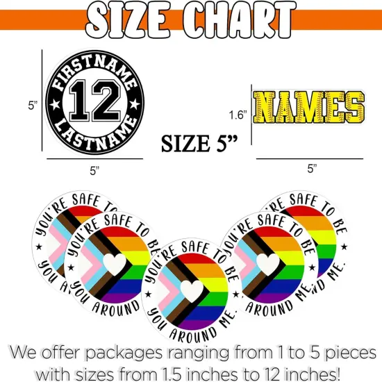 Set 3PCS 3 Inches - You're Safe with Me Ally Sticker Progress Pride Flag Trans Flag LGBTQ 3" Waterproof Vinyl Decal for Water Bottles, Tumbler, Laptop, Hard Hat, Car Gifts for Kid, Girl, Boy {5}