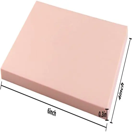 6 Pack 4"x6" Pale Pink Rubber Stamp Carving Blocks Rubber Carved Brick for Stamp Soft Rubber Crafts and DIY Craft Project {3}