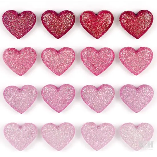 Jolee's Boutique Glitter Heart Repeats Dimensional Stickers {1}