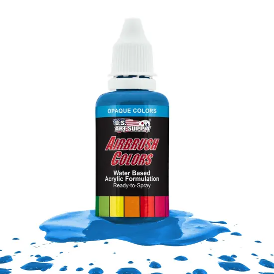 Lake Blue, Opaque Acrylic Airbrush Paint, 1 oz. {1}