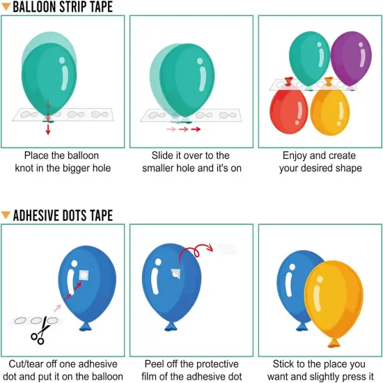 Balloon Arch Kit, 82ft Easy DIY Balloon Decorating Garland Strip and 500Pcs Glue Point Dots Tape for Balloon Arch, Decorations Making {3}