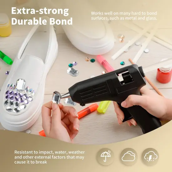 White Hot Glue Sticks Full Size 0.43&rdquo; Dia x 8&rdquo; Long, 20 pcs Hot melt Adhesive Glue Sticks, All-Purpose Colored Glue Gun Sticks for DIY White Crafting Arts and Wedding Cards, Stamp Sealing {5}