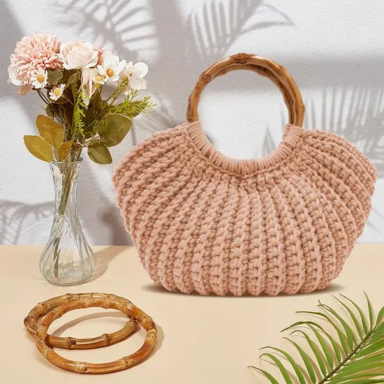 Crochet Bag Kit for Adults Khaki Handbag Crochet Kit for Beginners Tote Bag Starters Set DIY Craft Making Kit with Step-by-Step Instructions and Video Guidance {4}