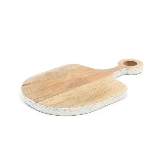 Handmade Wooden Cheese Board/Plater - 15" x 9" {4}