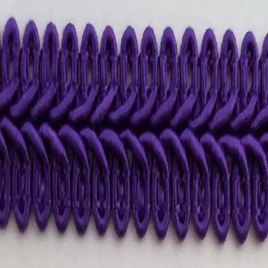 1/2" Chinese French Braid Gimp Trimming - 12 Continuous Yards - Many Colors! Purple {1}