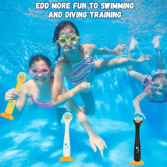 Summer Set of 3 Pool Diving Toys for Kids,Fun Swimming Pool Games for Kids Water Toys, Clown Duck Dive Stick are Perfect for Boys and Girls Pool Time! {2}