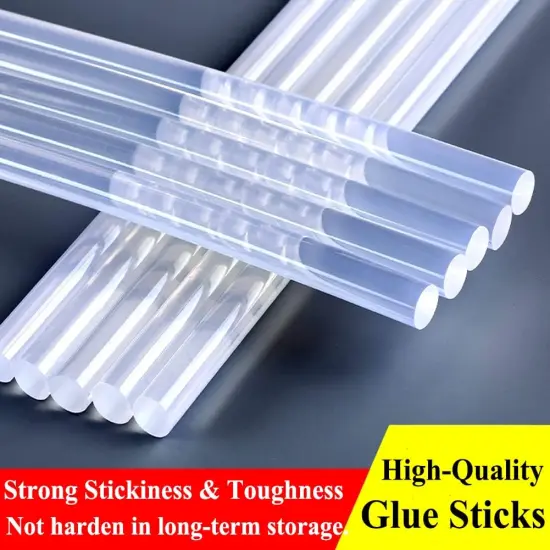 Hot Glue Sticks, Pack of 50 (1.54 lb) 6"Long 0.43" Diameter Full-Size Hot Glue Gun Sticks Art Glues Pastes Hot Melt Sticks for Most Large Glue Guns, Clear Glue Sticks for DIY, Arts & Crafts {4}
