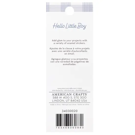 American Crafts Hello Little Boy Enamel Dots-60 Pieces {2}