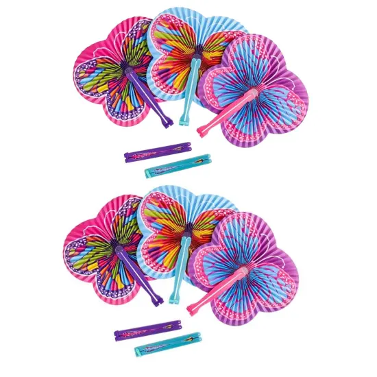 Butterfly Folding Fans 10 Inches Tall {5}