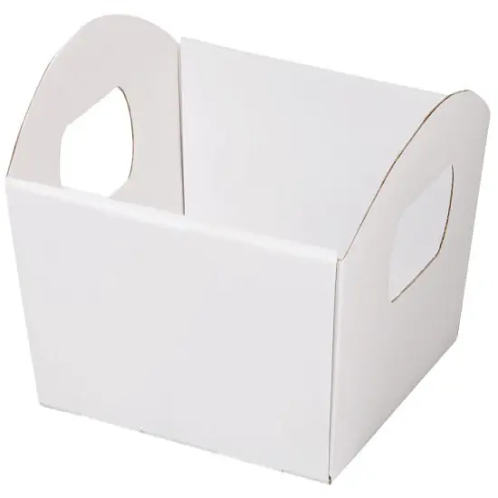 Pack/6: White Presentation Trays - 8-1/4 x 7-1/2 x 2-1/2" {1}